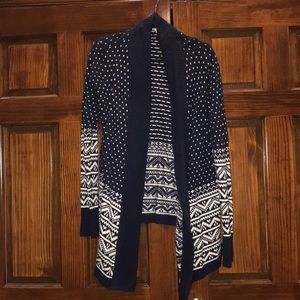 GAP Blue & White Designed Cardigan